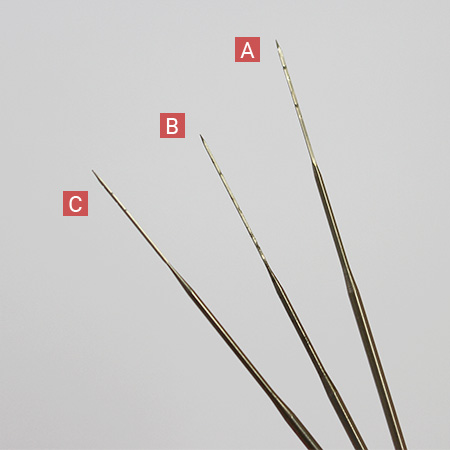 3 types of needle