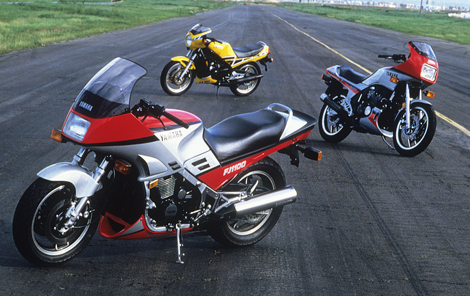 The models representing Yamaha’s sport bike lineage